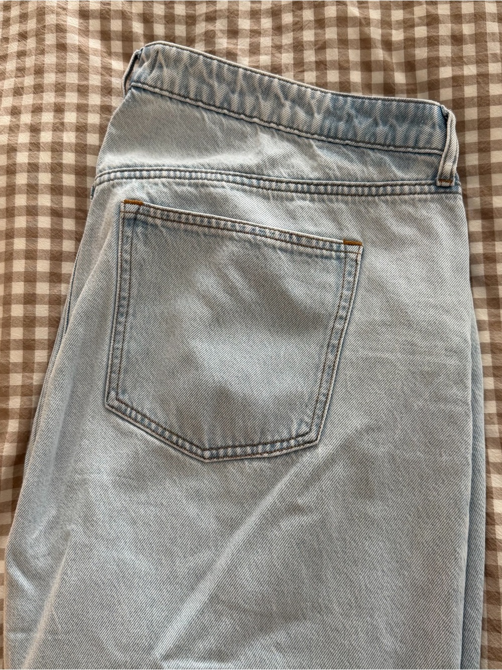 Abercrombie Light Wash High-Rise Wide Leg Cropped Jeans - Picture 4 of 5